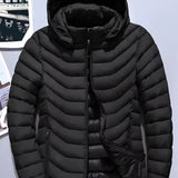 Men's Padded Hooded Jacket – Lightweight Insulated Winter Layer