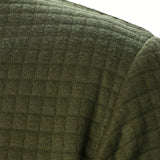 Men's Textured Zip-Up Bomber Jacket - Stand-Collar Ribbed Trim