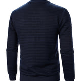 Men's Textured Zip-Up Bomber Jacket - Stand-Collar Ribbed Trim