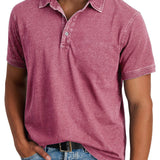 Men's Classic Polo Shirt – Refined Fit Short Sleeve Casual Top