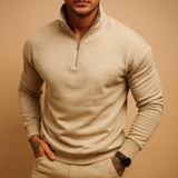 Men's Half Zip Knitted Sweater | Comfort Meets Classic Style