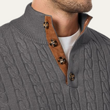 Men's Cable Knit Sweater | Premium Comfort, Timeless Style