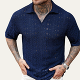 Men's Bohemian Crochet Mesh Shirt | Breathable Summer Style