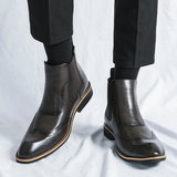 Men's Chelsea Boots | Premium Leather Brogue Style