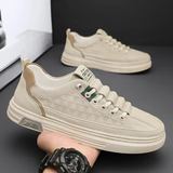 Men's Leather Look Sneakers | Lightweight Comfort, Casual Style