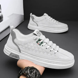 Men's Leather Look Sneakers | Lightweight Comfort, Casual Style
