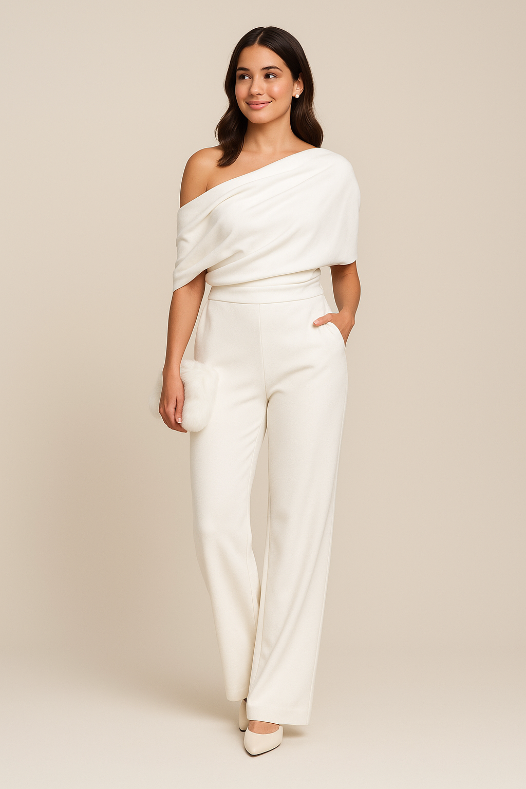 Olivia™ | Luxe Tailored Jumpsuit with Single-Breasted Neckline
