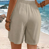 Comfortable Side Button Shorts | Mid-Thigh Summer Essential
