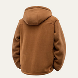 Men's Fleece Lined Hooded Winter Jacket | Warm Comfort, Classic Style