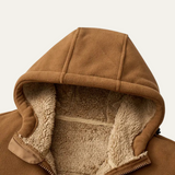 Men's Fleece Lined Hooded Winter Jacket | Warm Comfort, Classic Style