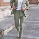 Men's Lightweight Summer Suit | Wrinkle-Free Monochrome Elegance