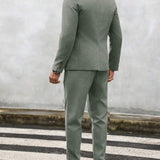 Men's Lightweight Summer Suit | Wrinkle-Free Monochrome Elegance