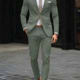 Men's Lightweight Summer Suit | Wrinkle-Free Monochrome Elegance