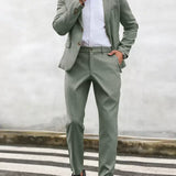 Men's Lightweight Summer Suit | Wrinkle-Free Monochrome Elegance