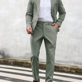 Men's Lightweight Summer Suit | Wrinkle-Free Monochrome Elegance