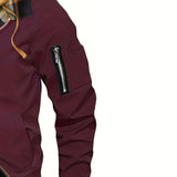 Men's Hooded Zip-Up Jacket – Casual Urban Outerwear for Autumn