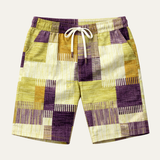Men's Drawstring Summer Shorts | Casual Comfort, Checked Style