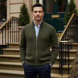 Men's Merino Wool Zip Up Cardigan | Premium Comfort, Timeless Style
