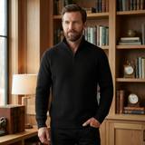 Men's Half Zip Merino Wool Sweater | Premium Comfort, Classic Style