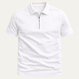 Men's Short Sleeve Zip Polo | Ultimate Comfort & Casual Style