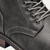 Men's Leather Ankle Boots | Durable Combat Style