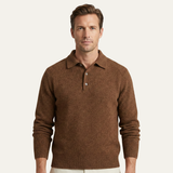 Men's Cashmere Polo Sweater | Premium Comfort, Timeless Style