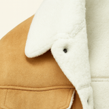 Men's Fleece Lined Suede Leather Jacket | Ultimate Winter Warmth & Classic Style