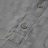 Men's Cotton Linen Henley Shirt | Breathable Casual Style