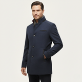Men's Wool Trench Coat | Smart Casual Elegance