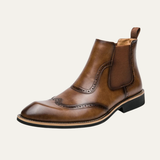 Men's Chelsea Boots | Premium Leather Brogue Style