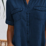 Lightweight Denim Dress | Effortless Button-Down Style