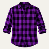 Men's Plaid Button-Up Shirt | Trendy Summer Style