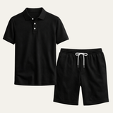 Men's Summer Polo Shirt and Shorts Set | Casual Comfort Style