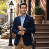 Men's Herringbone Wool Blazer | Classic Professional Style