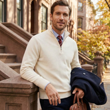 Men's Quarter Zip Sweater | Modern Comfort Style