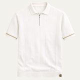 Men's Short Sleeve Zip Polo | Premium Comfort & Refined Style