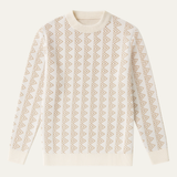 Men's Geometric Pattern Sweater | Warm & Stylish Winter Essential