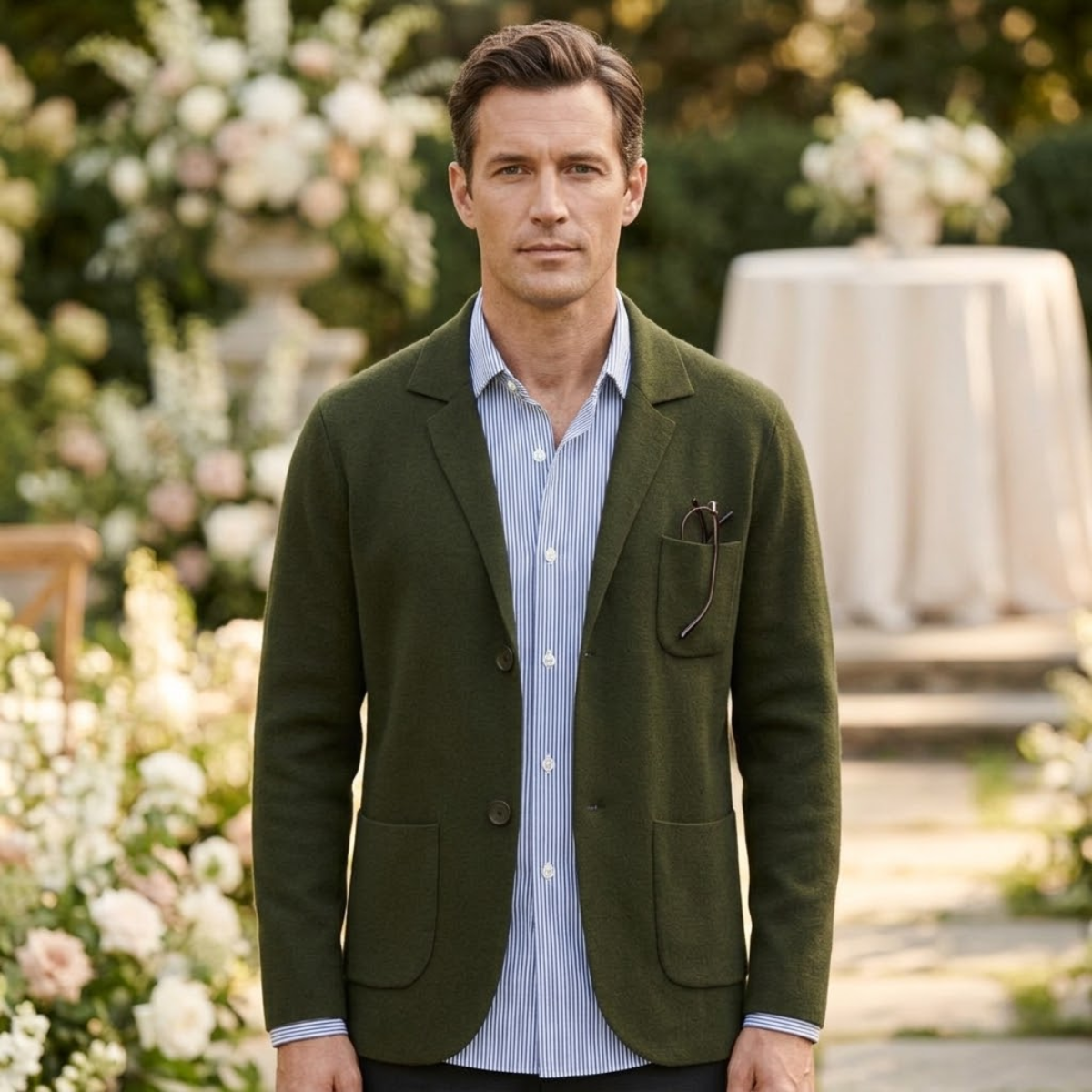 Summer Linen Blazer Men | Effortless Wedding Guest Style