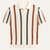 Men's Vintage Striped Polo | Classic Italian Style
