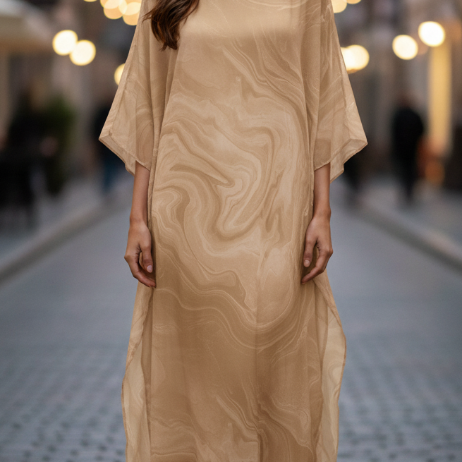 Chiffon Maxi Dress | Ethereal Flow, Effortless Elegance