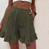 Ruffle Shorts Dames | Luchtig High-Waist Design