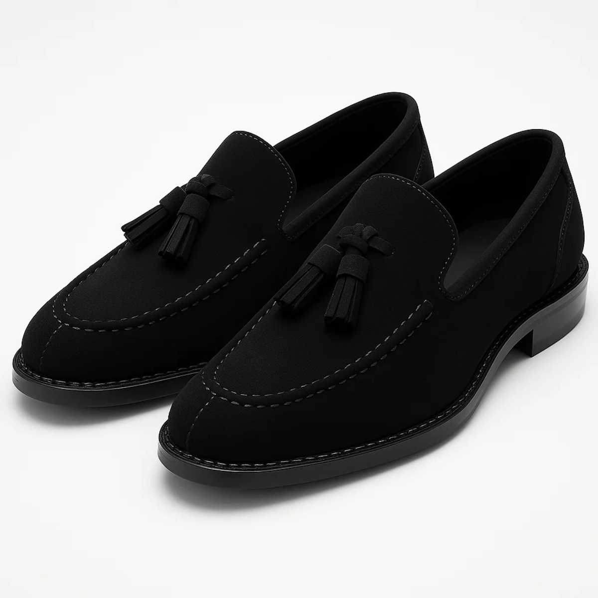 Men's Suede Tassel Loafers | Classic Elegance, All-Day Comfort