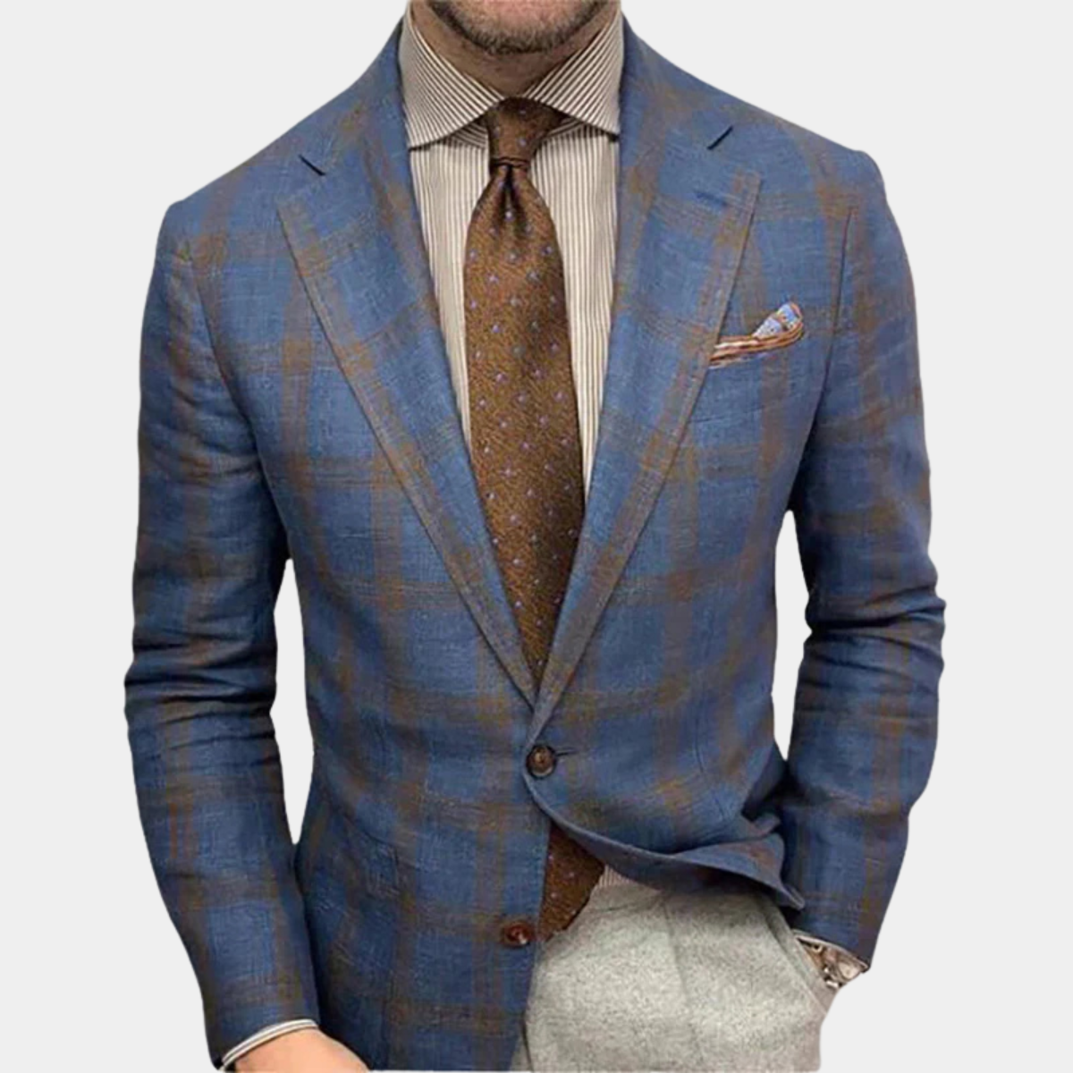 Men's Plaid Blazer | Classic Tailored Sophistication