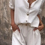 Women's Two Piece Shorts Set | Lightweight Comfort for Summer Days