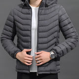Men's Padded Hooded Jacket – Lightweight Insulated Winter Layer