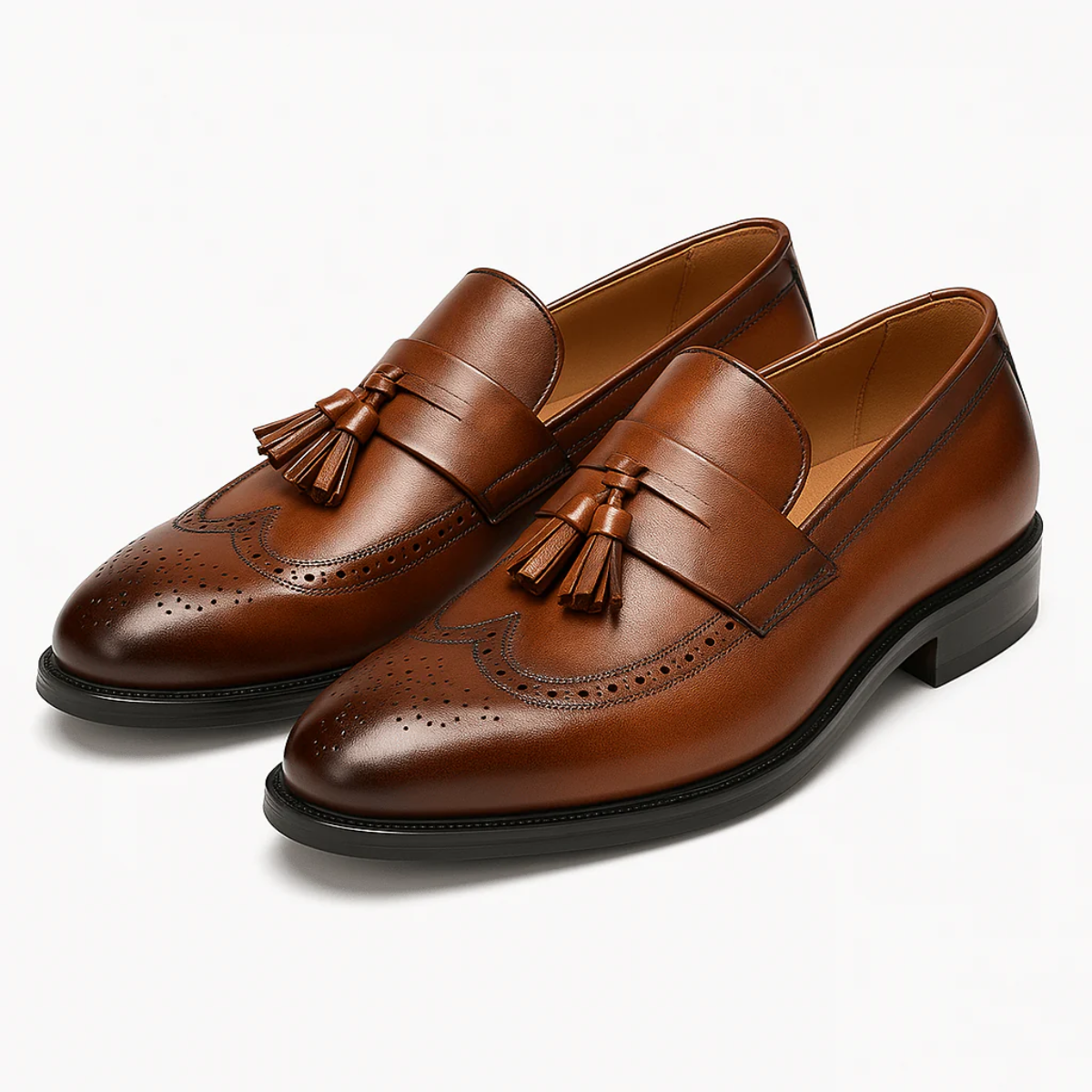 Men's Leather Tassel Loafers | Premium Comfort, Timeless Style