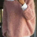 Women's Crew Neck Jumper – Relaxed Fit Everyday Knitted Top