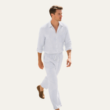 Men's Linen Summer Set | Breathable Beach Style