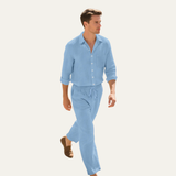 Men's Linen Summer Set | Breathable Beach Style
