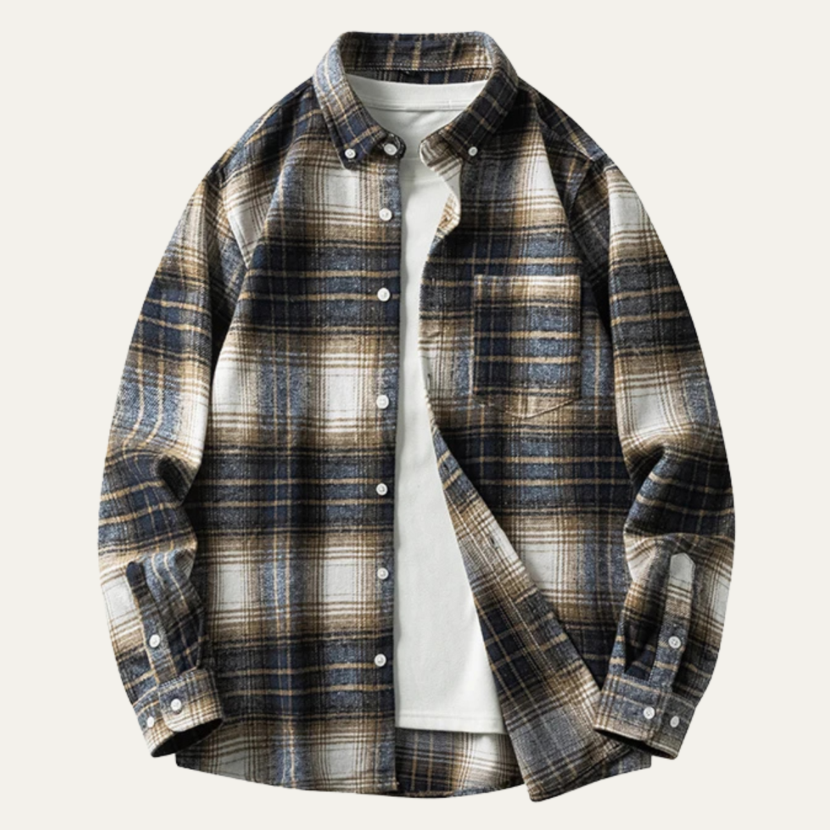 Men's Plaid Flannel Shirt | Casual Comfort, Timeless Style